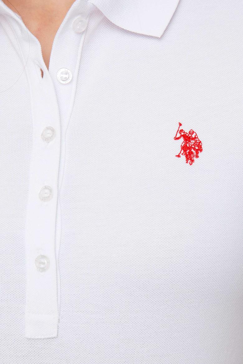 Kadın Beyaz Polo Yaka T-Shirt - 50204742018