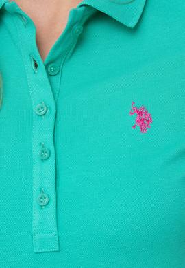 Kadın Yeşil Polo Yaka T-Shirt - 50204742041