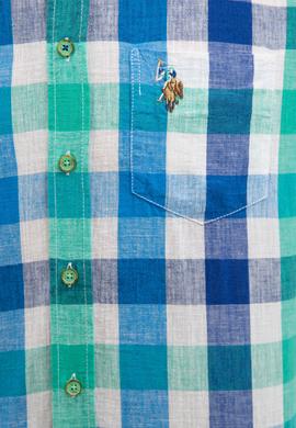 Erkek Yeşil Kareli Gömlek Kısakol - 50218672018
