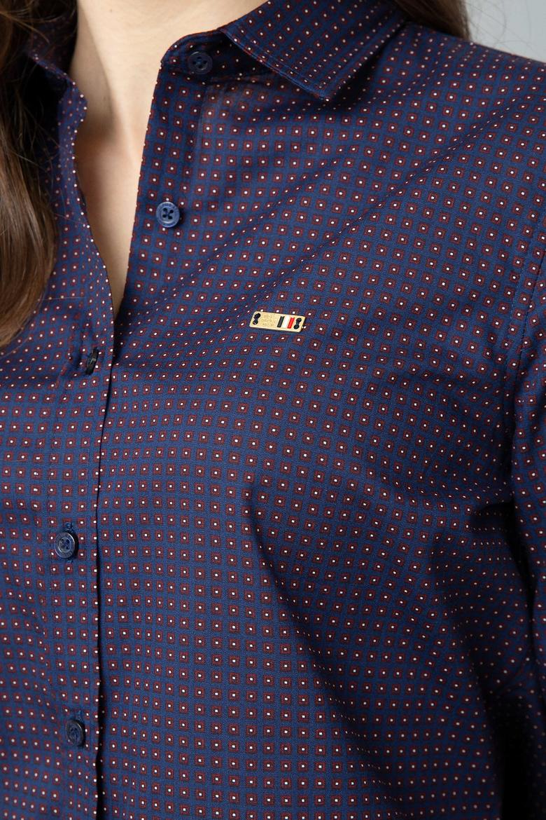 Lacivert Gömlek Uzunkol - 50200785001