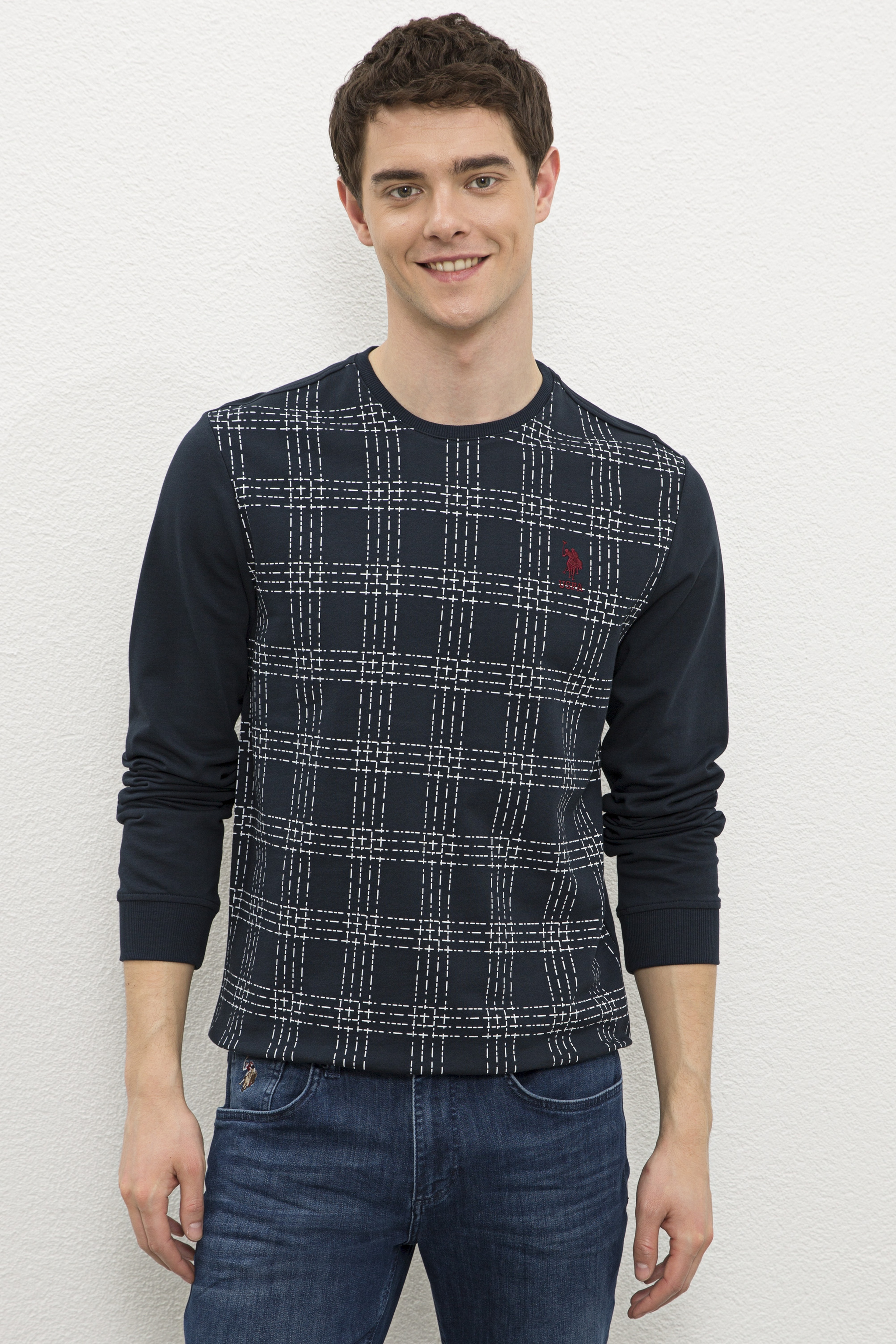 Erkek Lacivert Sweatshirt - Image 1