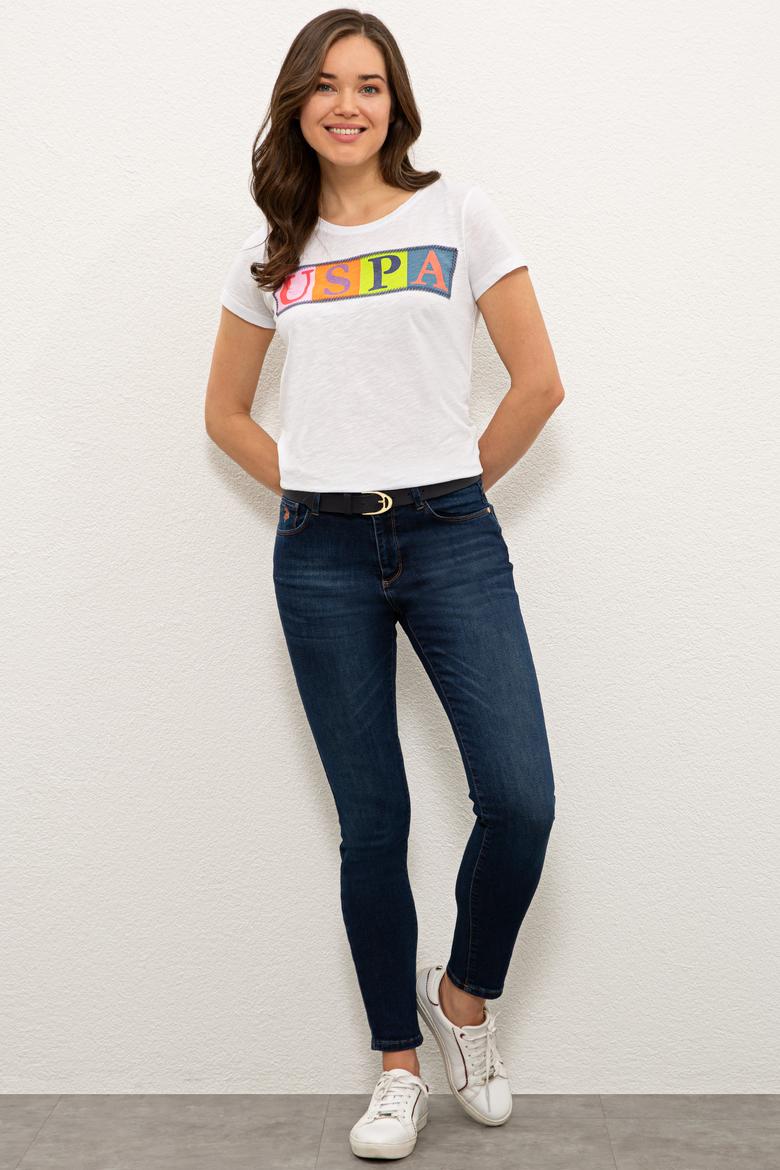 Kadın Beyaz Tişört - 50252287006