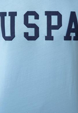 Erkek Açık İndigo Basic Tişört - 50199830045