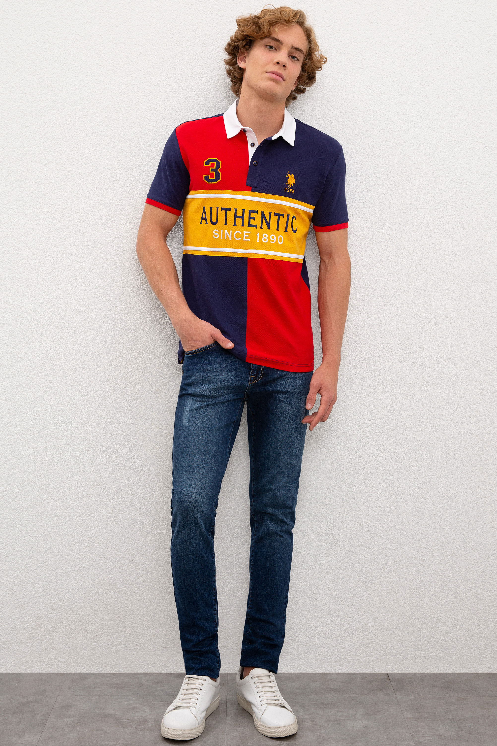 Erkek Lacivert Polo Yaka T-Shirt