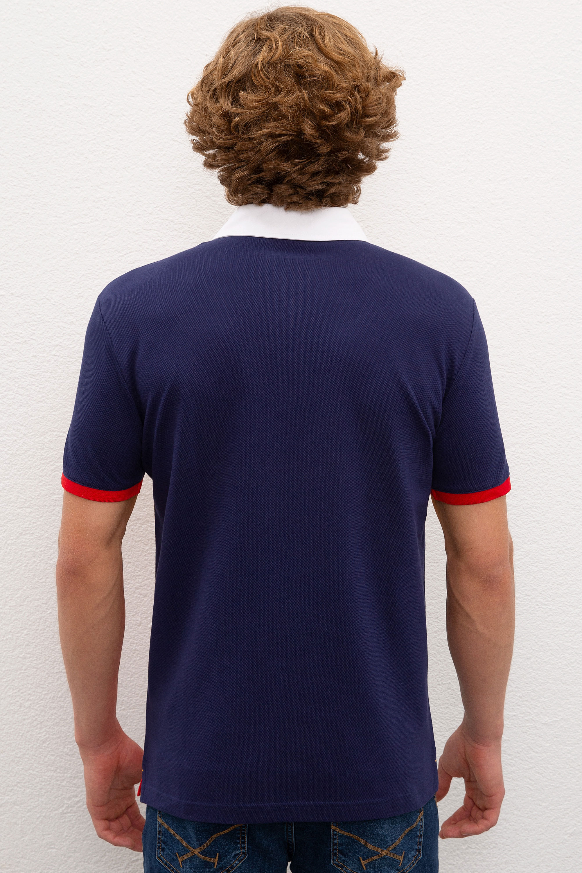 Erkek Lacivert Polo Yaka T-Shirt