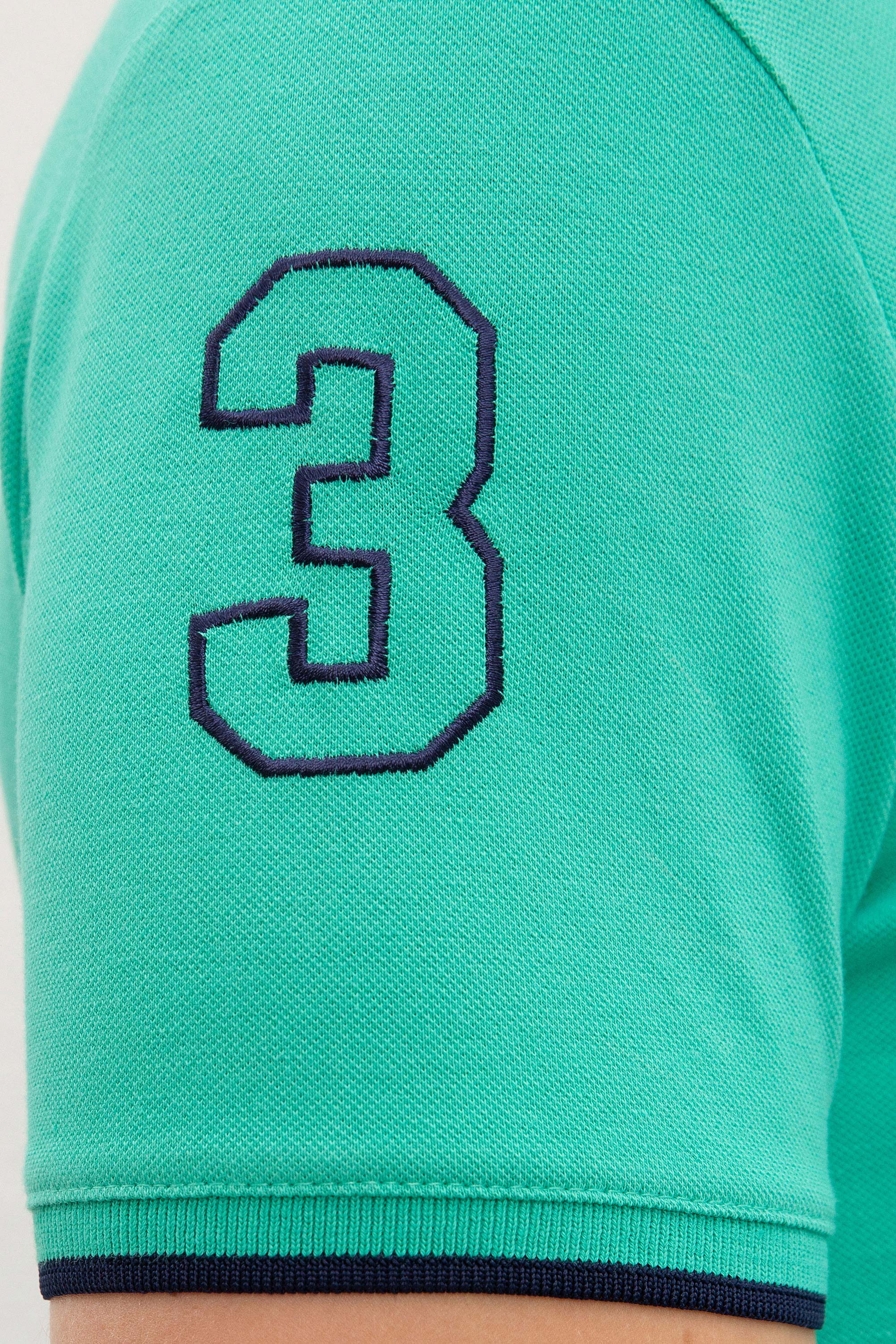 Erkek Mint Yeşili Polo Yaka T-Shirt Basic