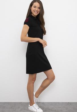 Kadın Siyah Örme Elbise - 50202684069