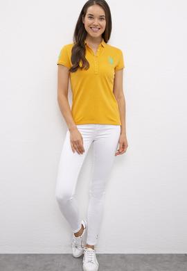 Kadın Sarı Basic T-shirt - 50202093063