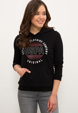 Kadın Siyah Sweatshirt - 50233388014