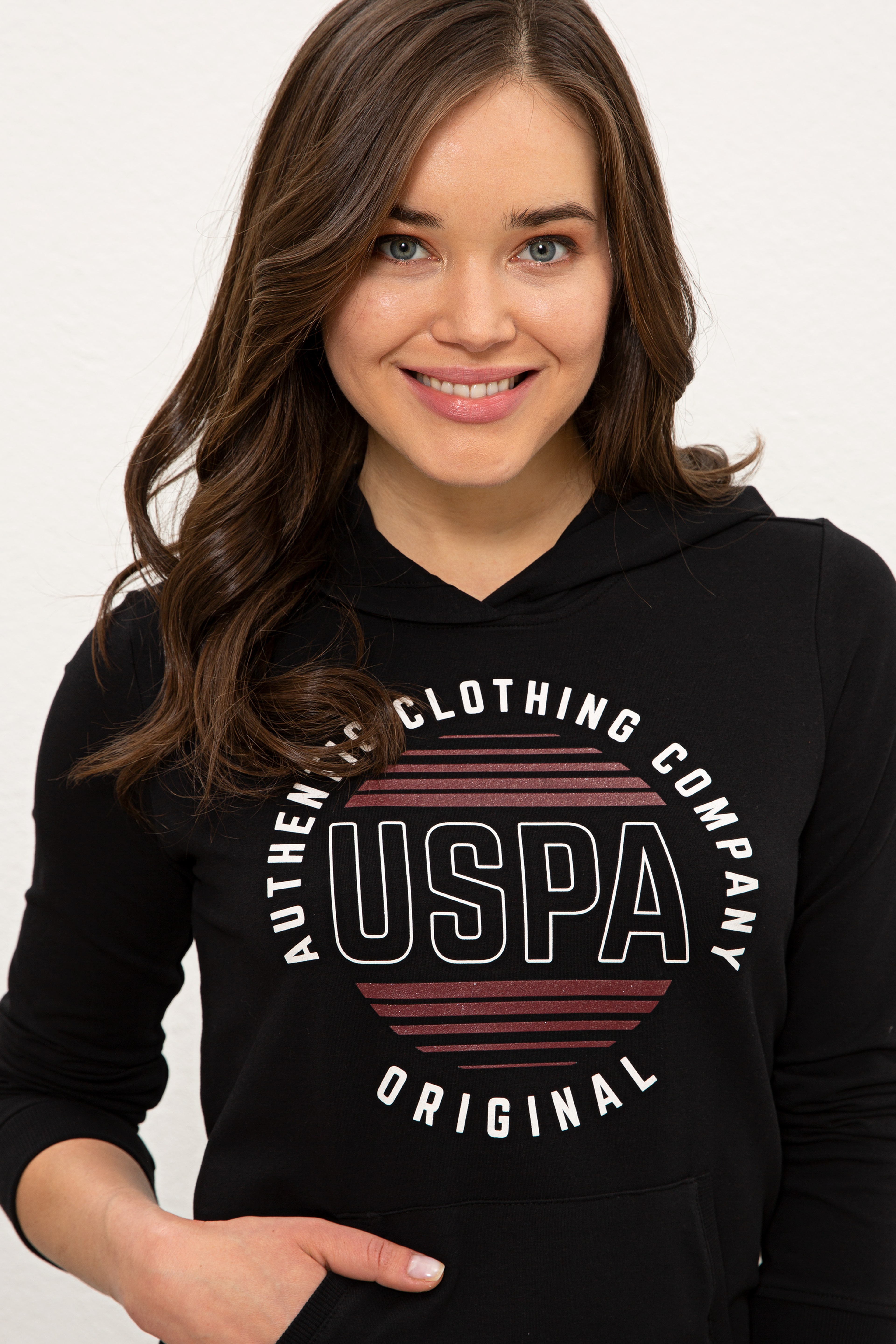 Kadın Siyah Sweatshirt - Image 2