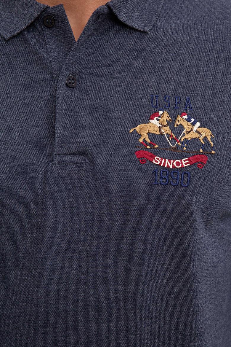 Erkek Lacivert Polo Yaka Sweatshirt - 50208642001