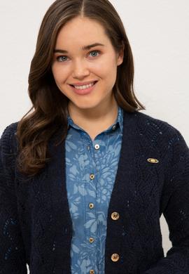 Kadın Lacivert Triko Hırka - 50229791001