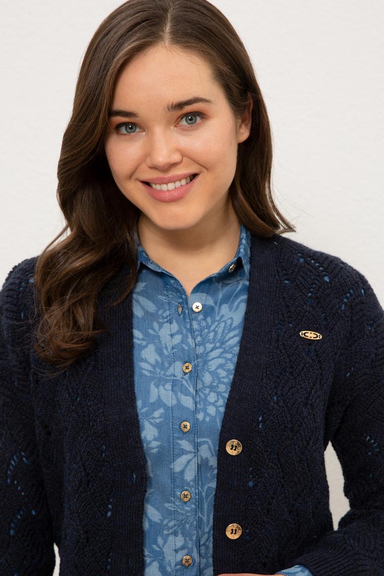 Kadın Lacivert Triko Hırka - 50229791001