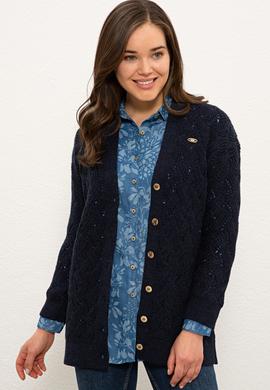 Kadın Lacivert Triko Hırka - 50229791001