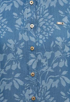 Kadın Mavi Denim Gömlek - 50201649002