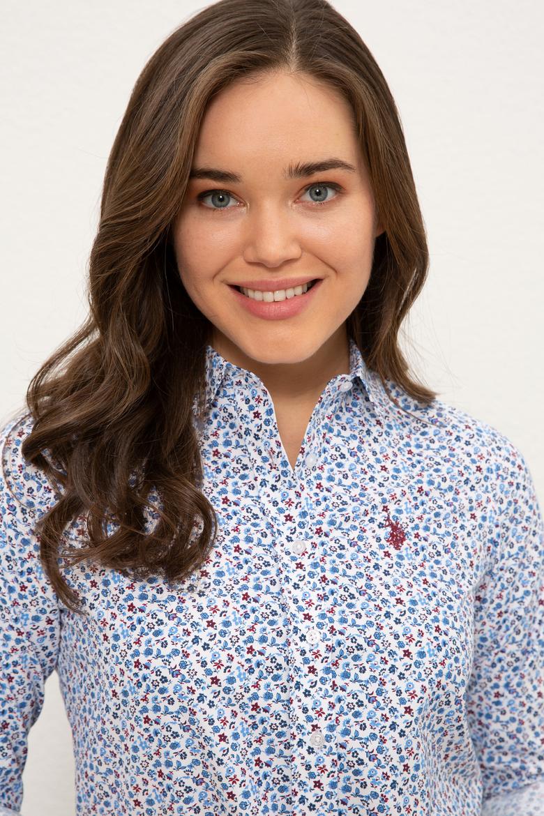 Kadın Mavi Gömlek Uzunkol - 50237969007