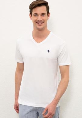 Erkek Beyaz Basic Tişört - 50232305002