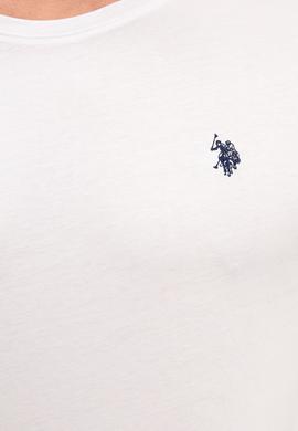 Erkek Beyaz Bisiklet Yaka T-Shirt Basic - 50232295003