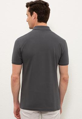 Erkek Antrasit Basic Tişört - 50232303312