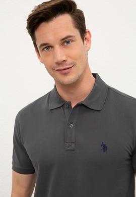 Erkek Antrasit Basic Tişört - 50232303312