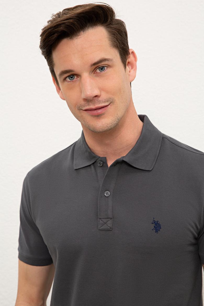 Erkek Antrasit Basic Tişört - 50232303312