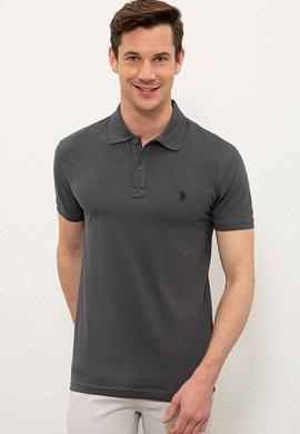 Erkek Antrasit Basic Tişört - 50232303312