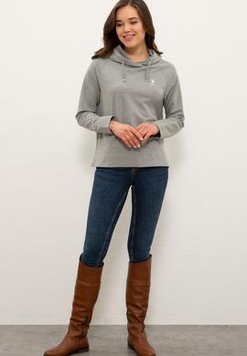 Kadın Gri Sweatshirt - 50233408012