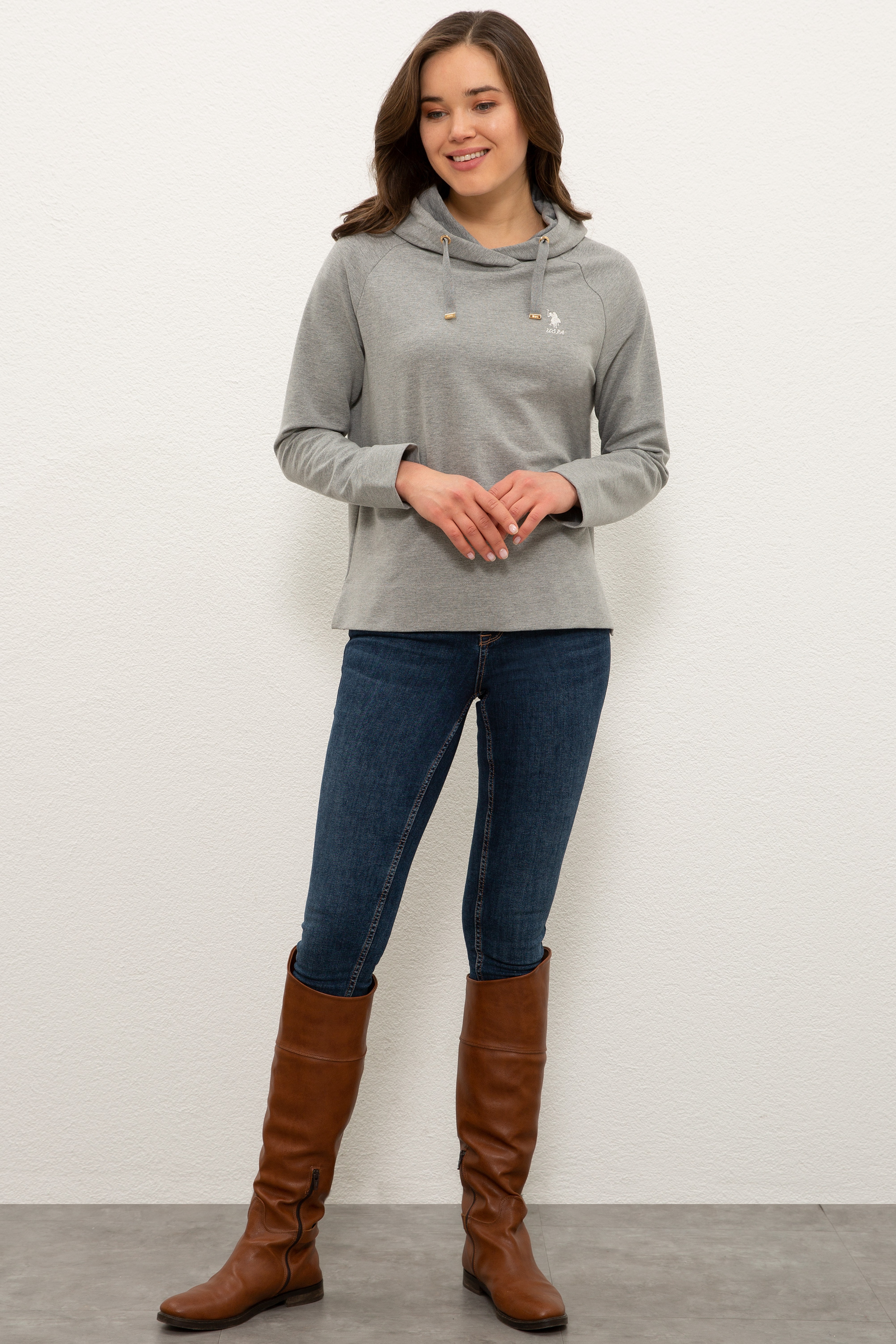 Kadın Gri Sweatshirt