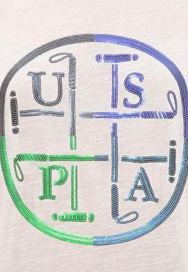 Kadın Lacivert Bisiklet Yaka Tişört - 50234649012