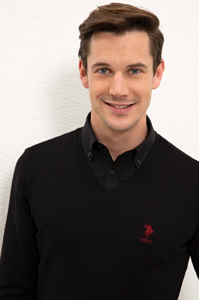 Erkek Siyah Basic Kazak