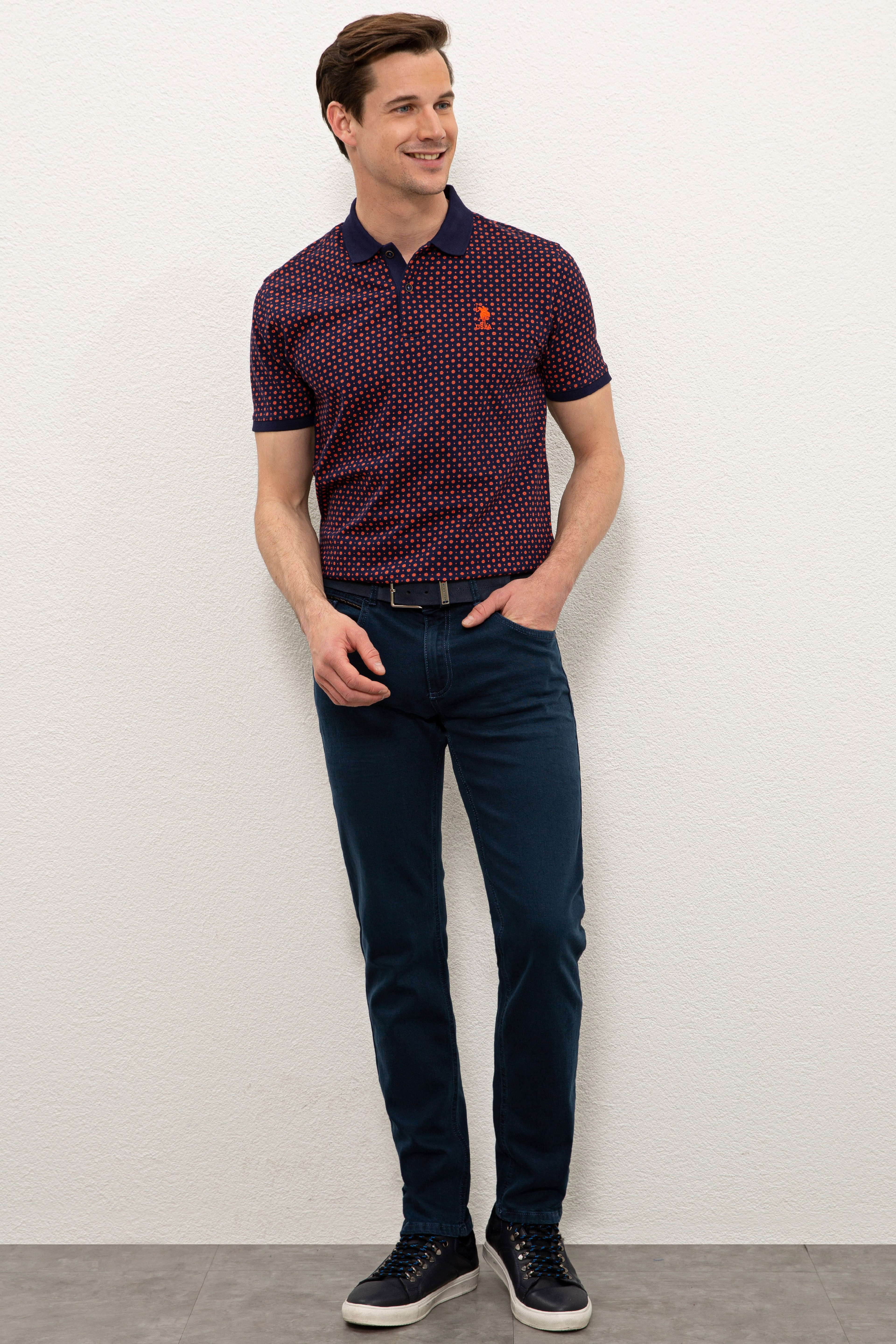 Erkek Mavi Denim Pantolon - Image 1
