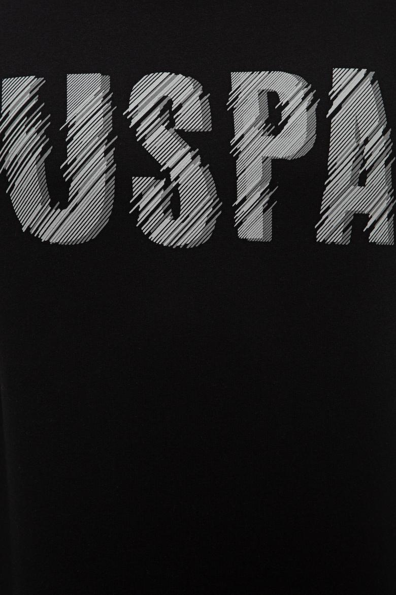 Erkek Siyah Bisiklet Yaka Sweatshirt - 50234154018