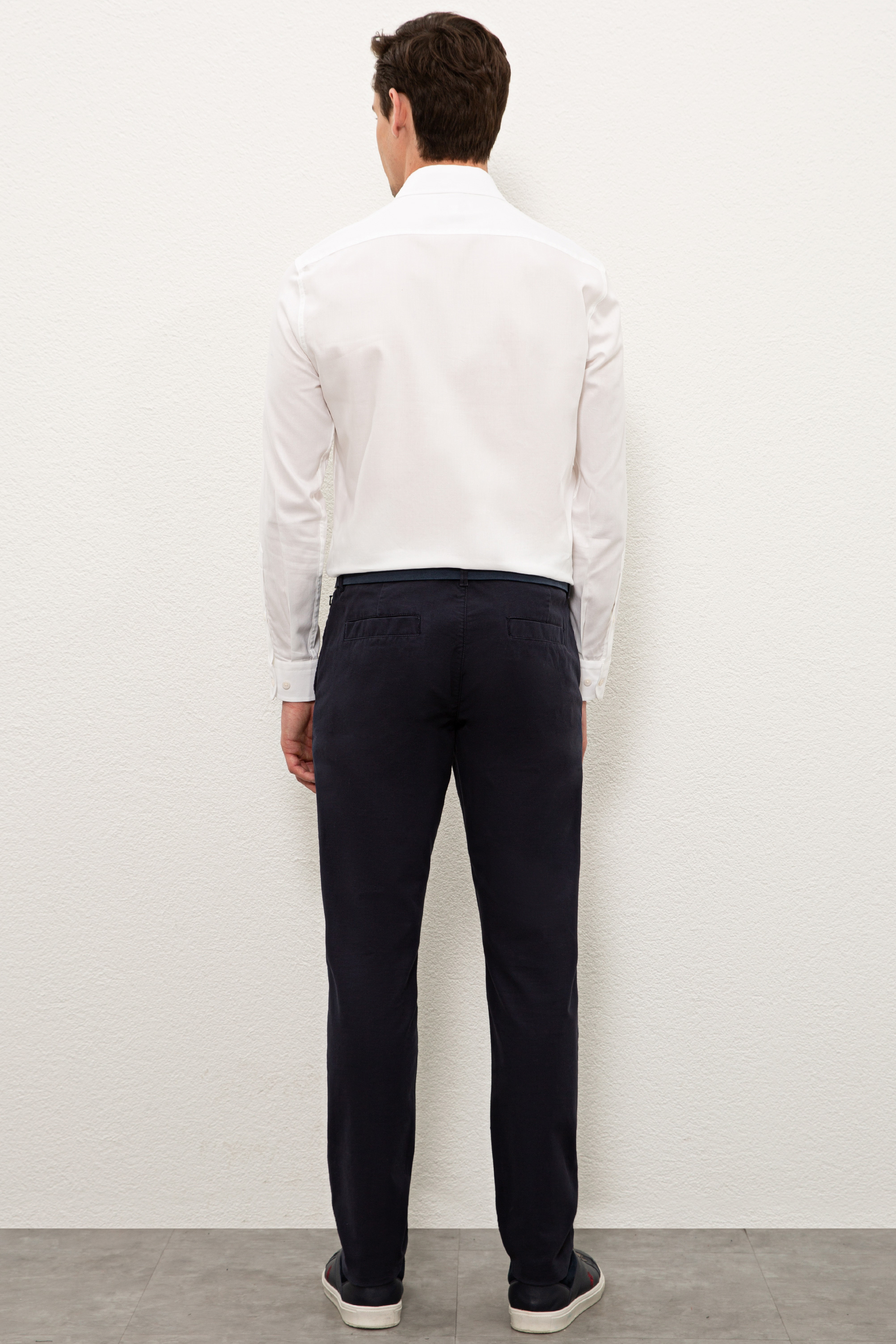 Erkek Lacivert Kanvas Pantolon - Image 3