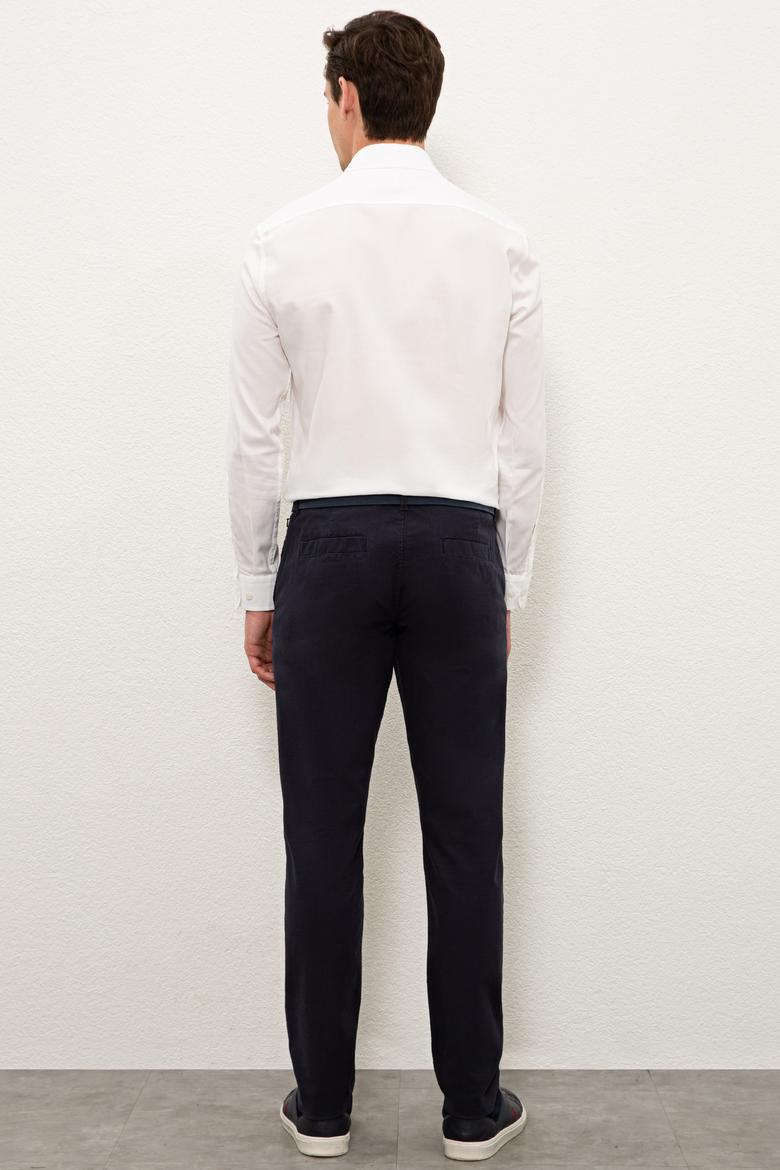 Erkek Lacivert Kanvas Pantolon - 50234312022