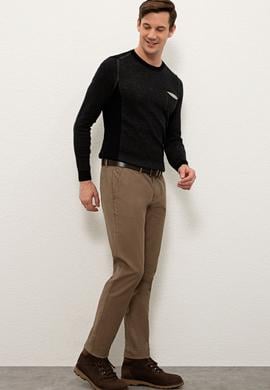 Erkek Kahverengi Chinos - 50234312047
