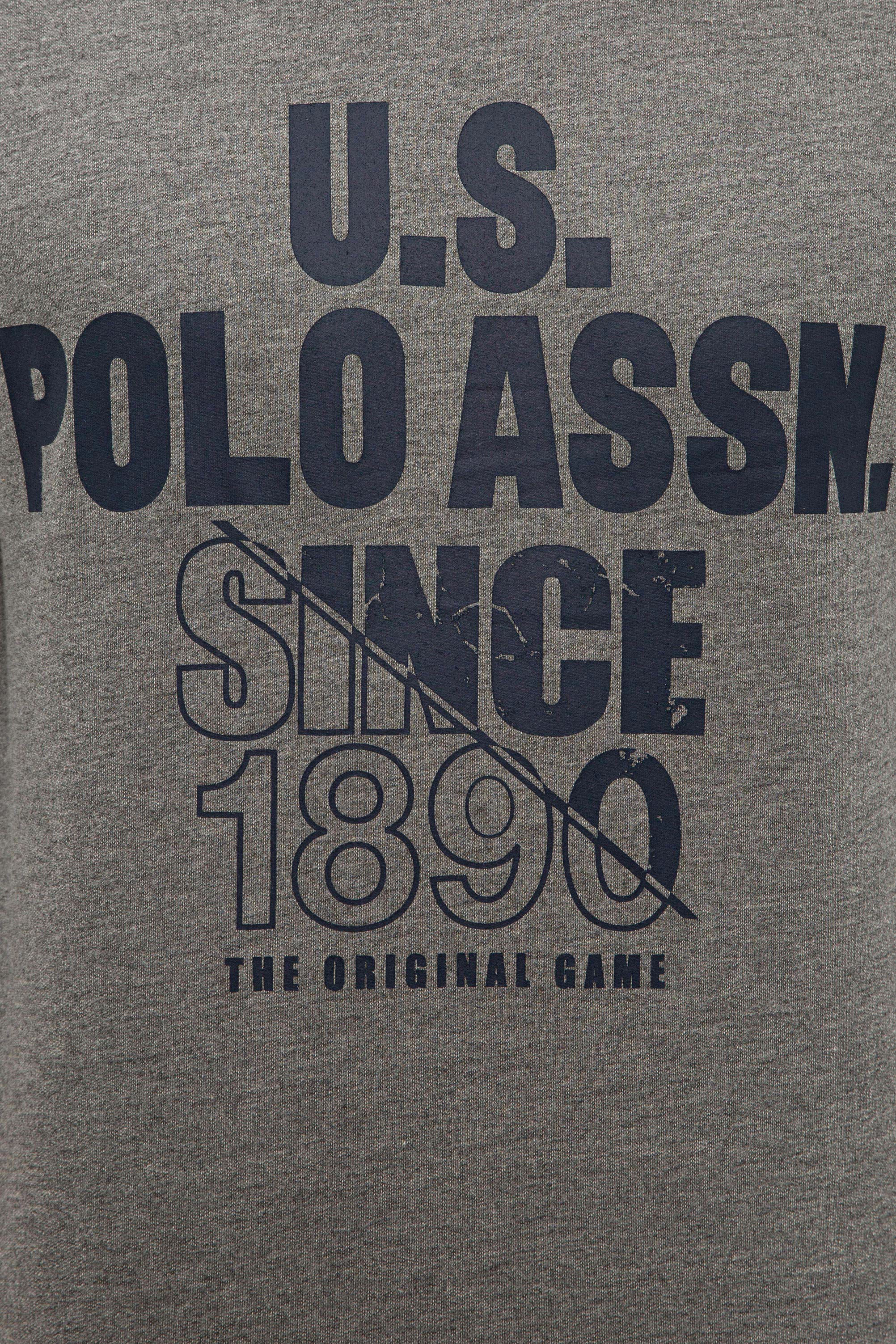 Erkek Antrasit Melanj Bisiklet Yaka Sweatshirt