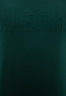 Erkek Koyu Yeşil Bisiklet Yaka Sweatshirt Basic - 50225481046