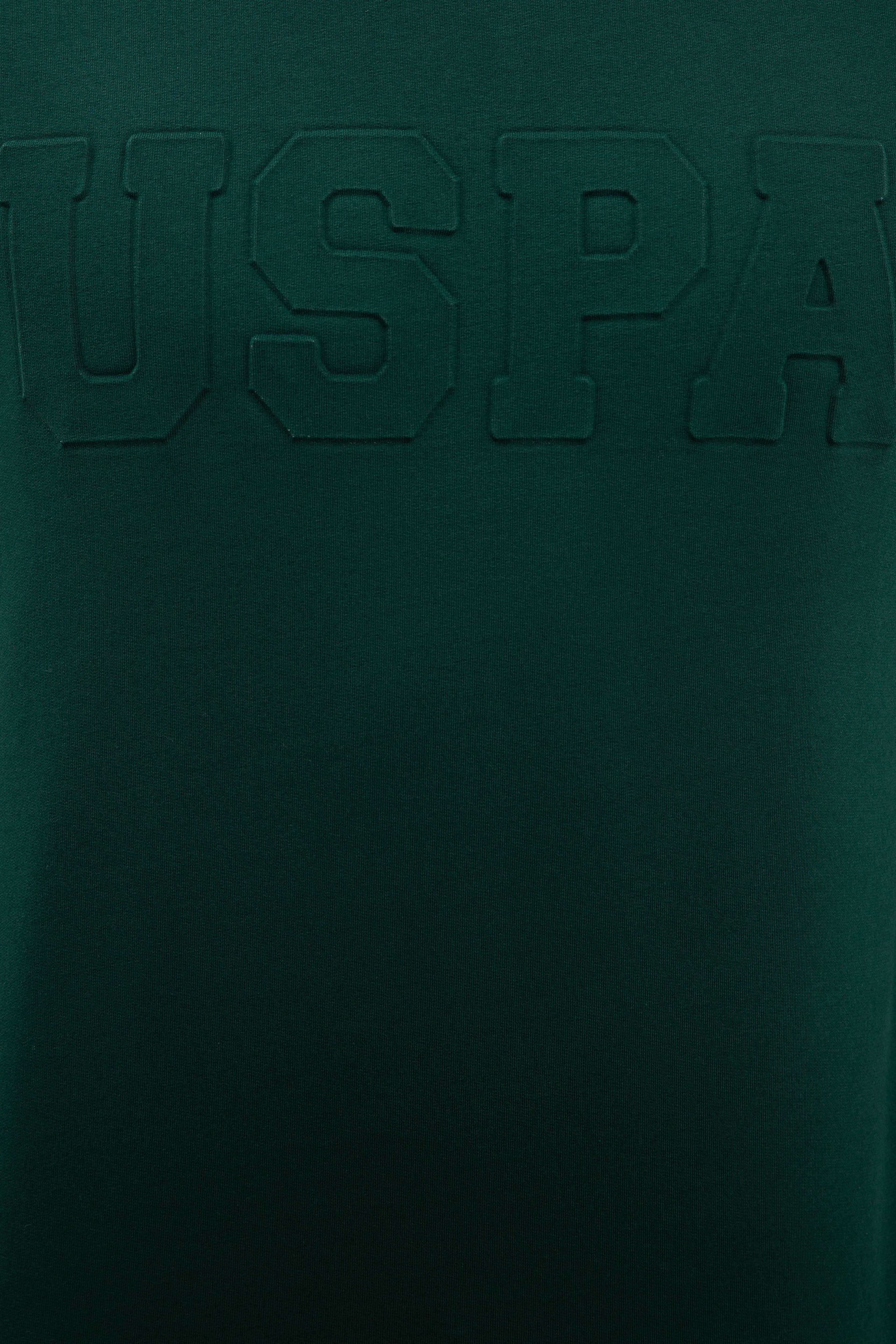 Erkek Koyu Yeşil Bisiklet Yaka Sweatshirt Basic