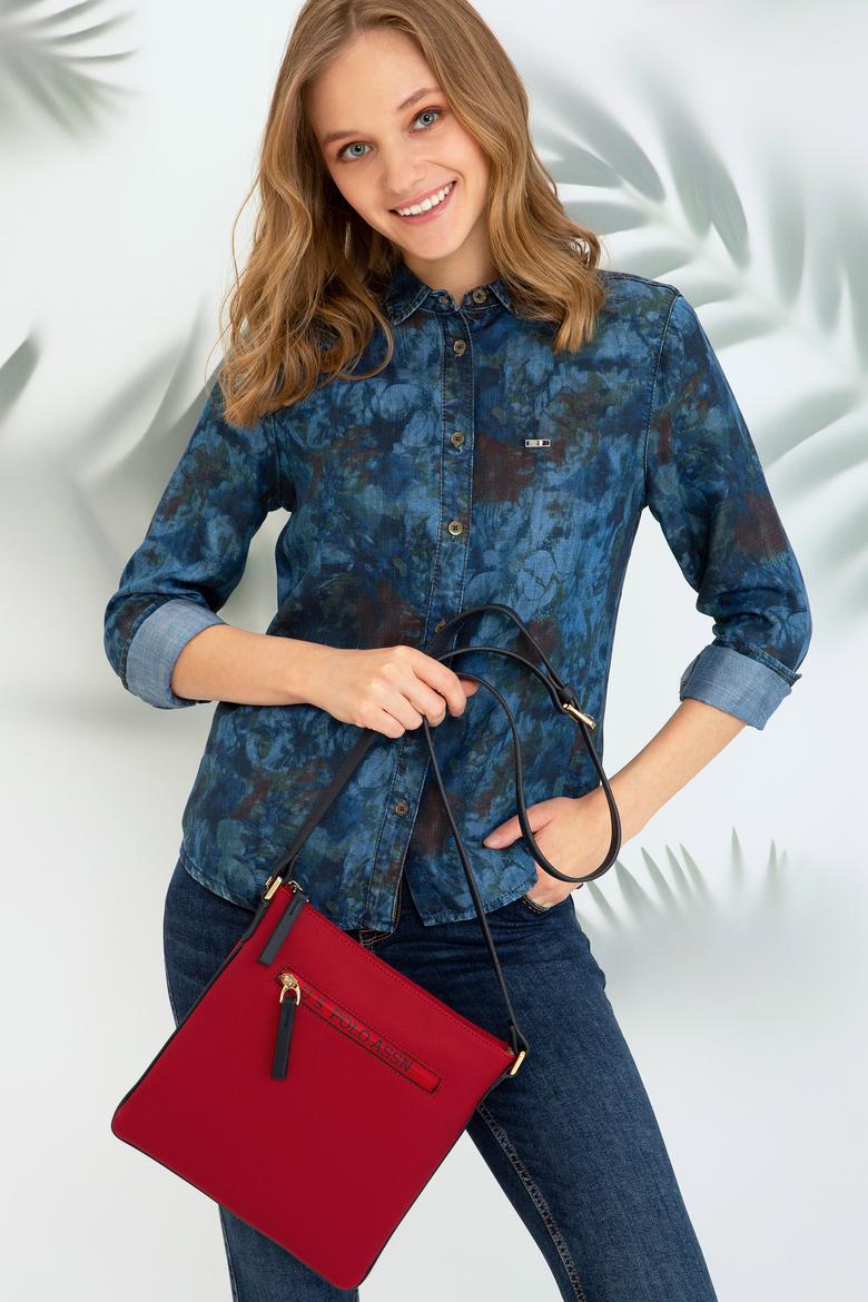 Kadın Kırmızı Postacı Çantası