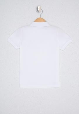 Erkek Çocuk Beyaz Polo Yaka Tişört - 50232279194
