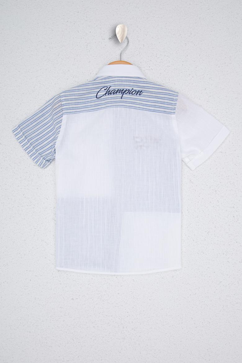 Erkek Çocuk Beyaz Gömlek Kısakol - 50219421002