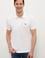 Erkek Beyaz Basic Polo Yaka Tişört