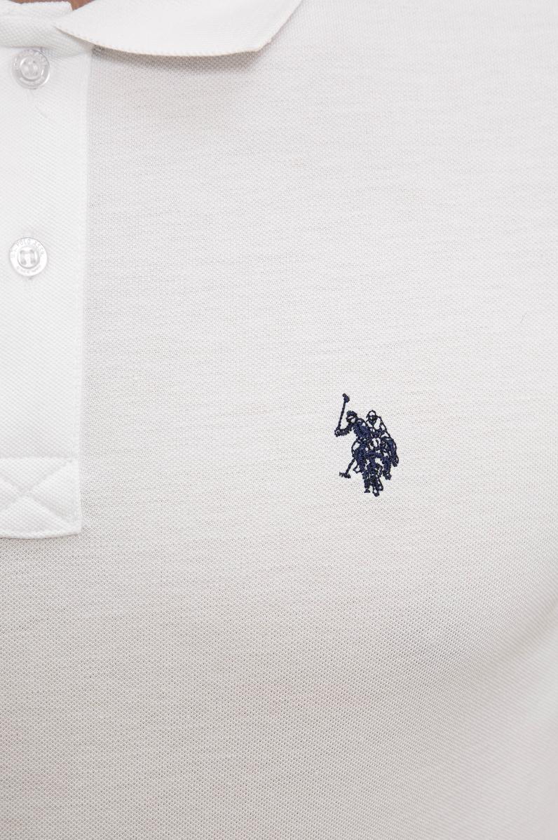 Erkek Beyaz Basic Polo Yaka Tişört