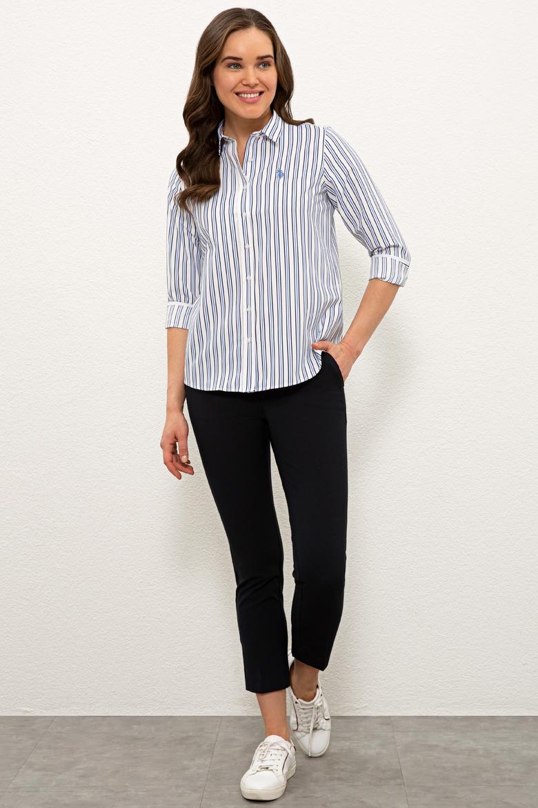 Kadın Mavi Gömlek Uzunkol - 50237941029