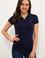 Kadın Lacivert Basic Polo Yaka Tişört
