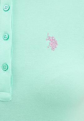 Kadın Mint Basic Polo Yaka Tişört - 50234714022