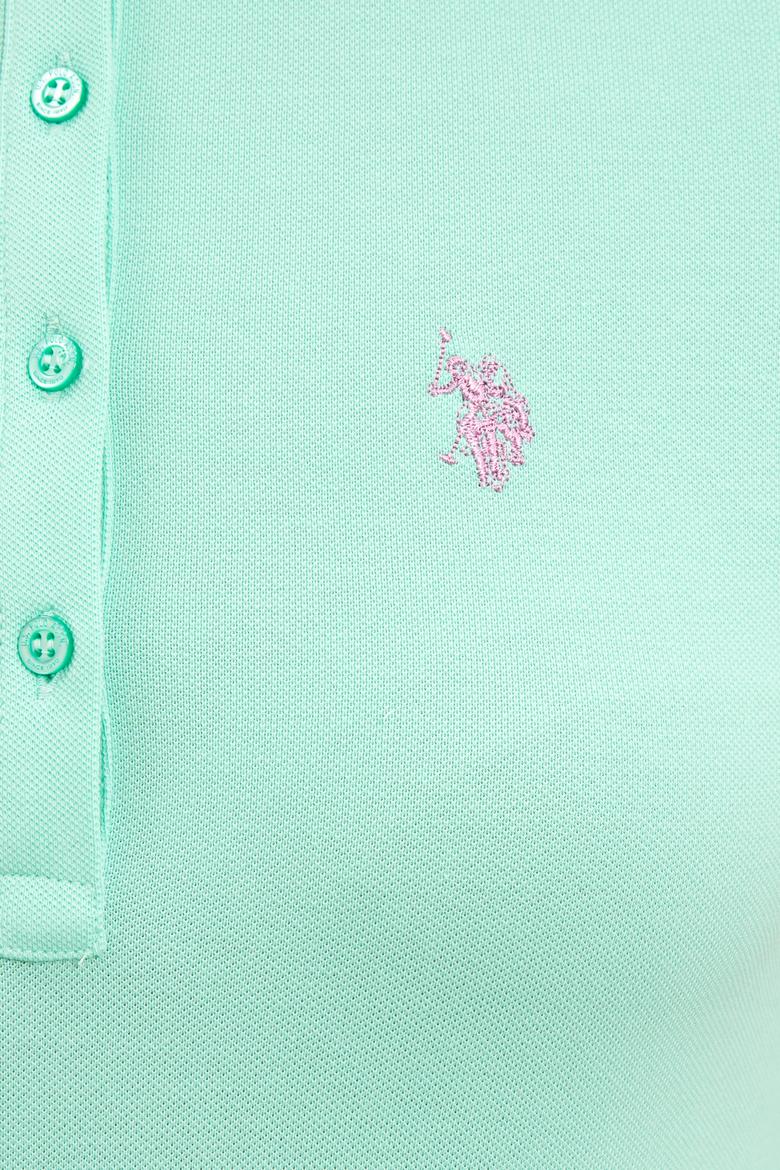 Kadın Mint Basic Polo Yaka Tişört - 50234714022