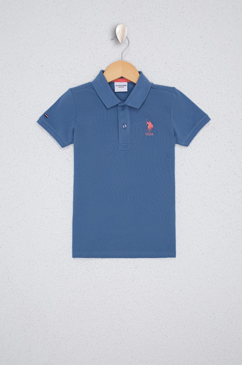 Erkek Çocuk İndigo Polo Yaka Tişört
