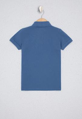 Erkek Çocuk İndigo Polo Yaka Tişört - 50232279163