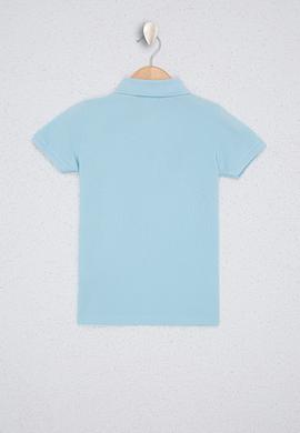 Erkek Çocuk Mavi Polo Yaka Tişört - 50232279203